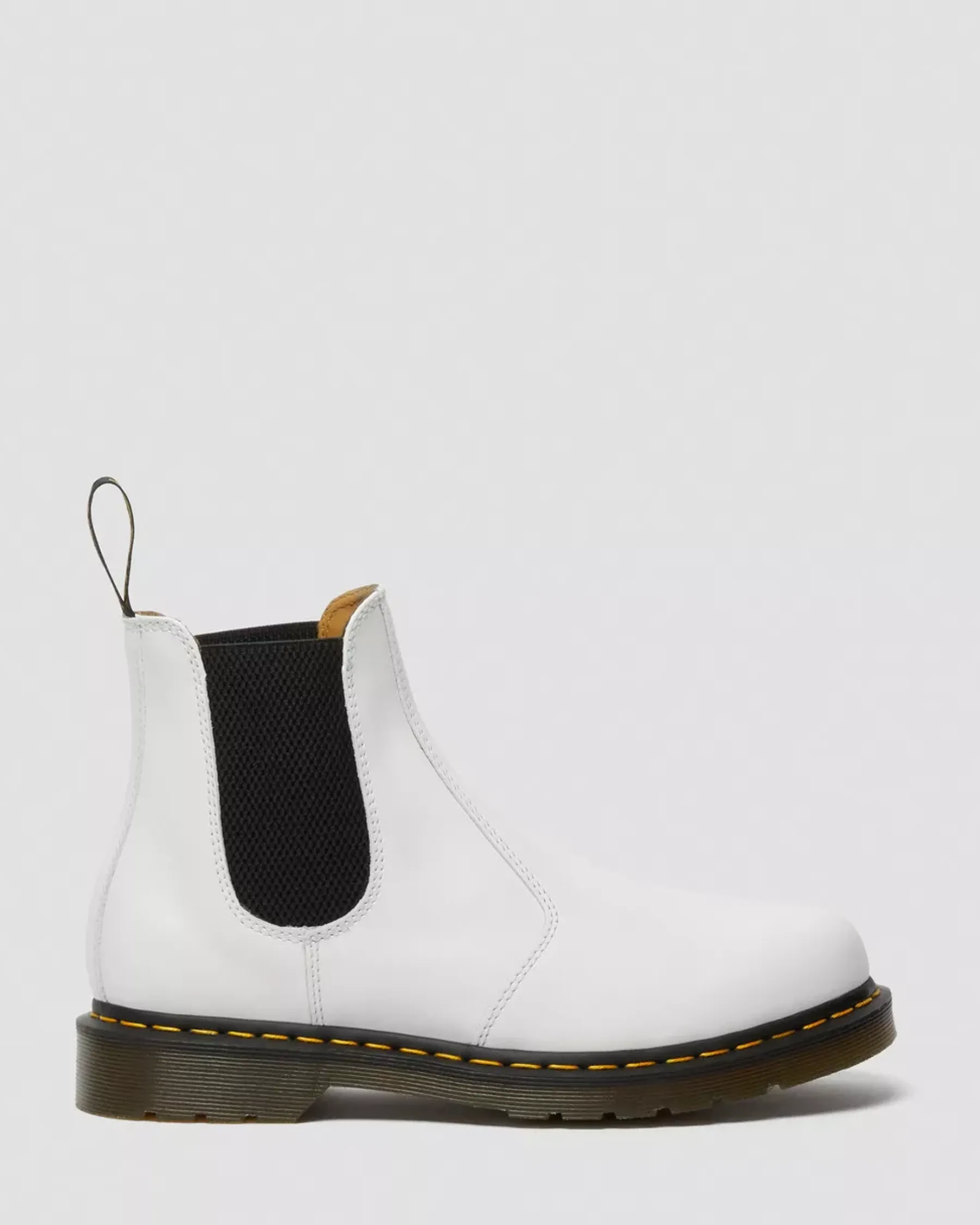 Sale|Originals>Dr. Martens 2976 Yellow Stitch Smooth Leather Chelsea Boots White — Smooth Leather
