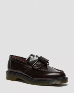 Shoes|Shoes>Dr. Martens Adrian Arcadia Leather Tassel Loafers Cherry Red — Arcadia