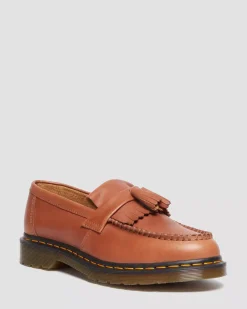 Sale|Originals>Dr. Martens Adrian Carrara Leather Tassel Loafers Saddle Tan — Carrara