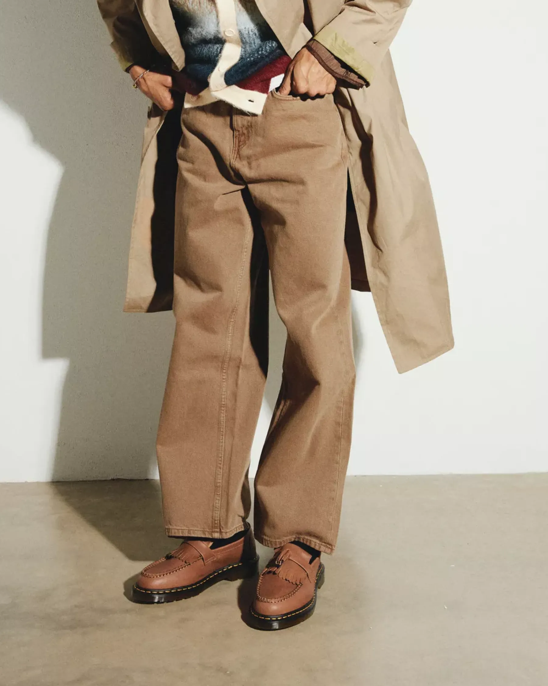 Sale|Originals>Dr. Martens Adrian Carrara Leather Tassel Loafers Saddle Tan — Carrara