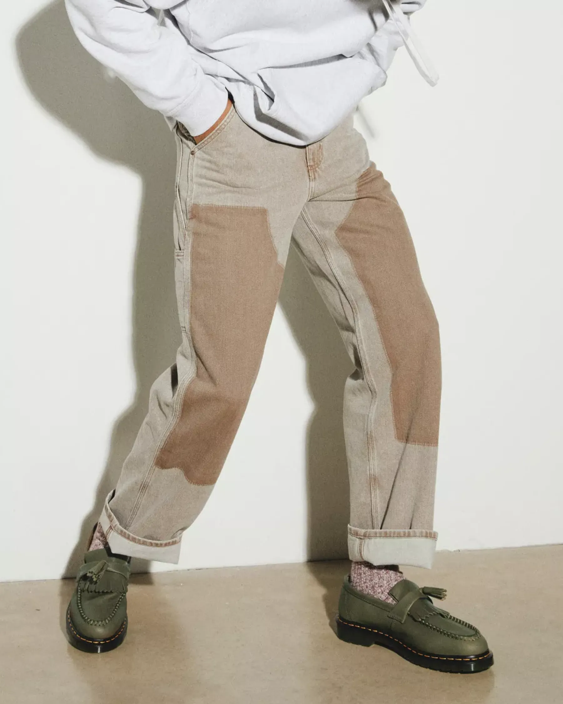 Sale|Originals>Dr. Martens Adrian Carrara Leather Tassel Loafers Olive — Carrara