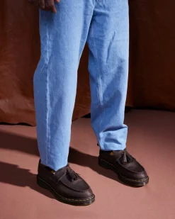 Originals|Shoes>Dr. Martens Adrian Crazy Horse Leather Tassel Loafers Dark Brown — Crazy Horse