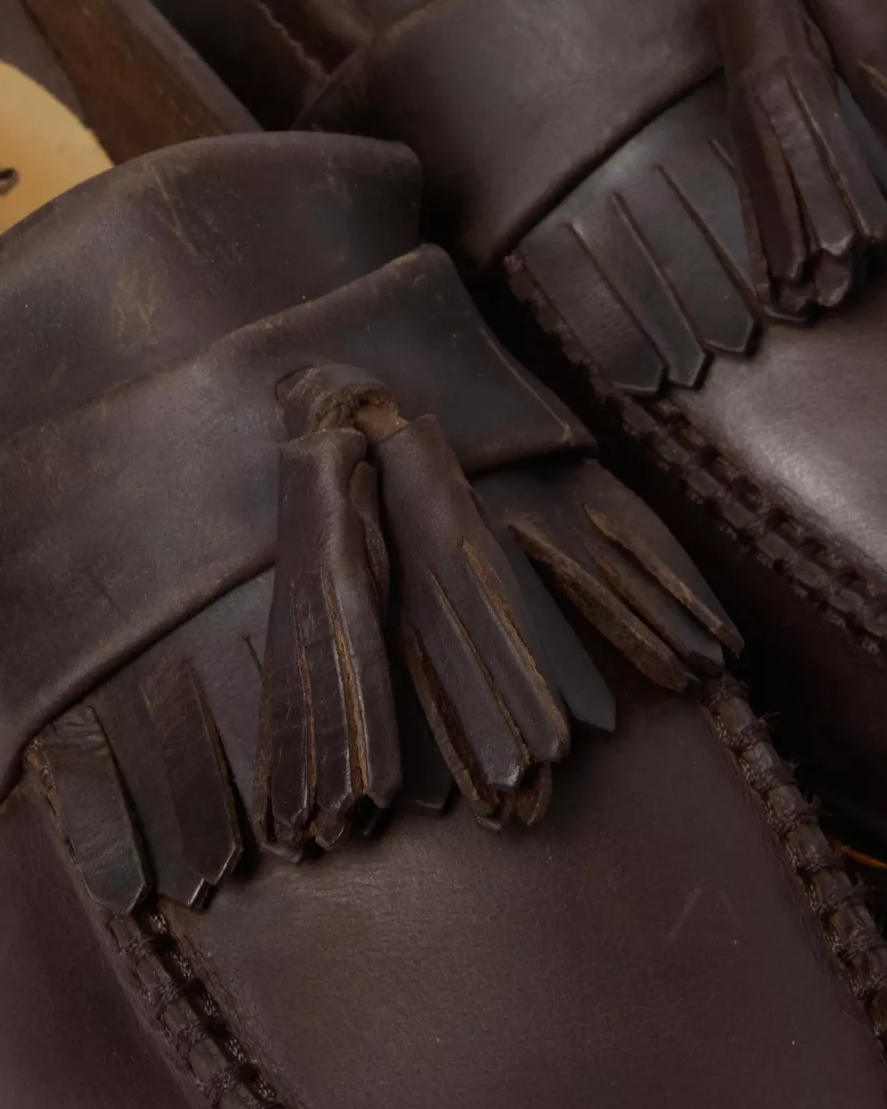 Originals|Shoes>Dr. Martens Adrian Crazy Horse Leather Tassel Loafers Dark Brown — Crazy Horse