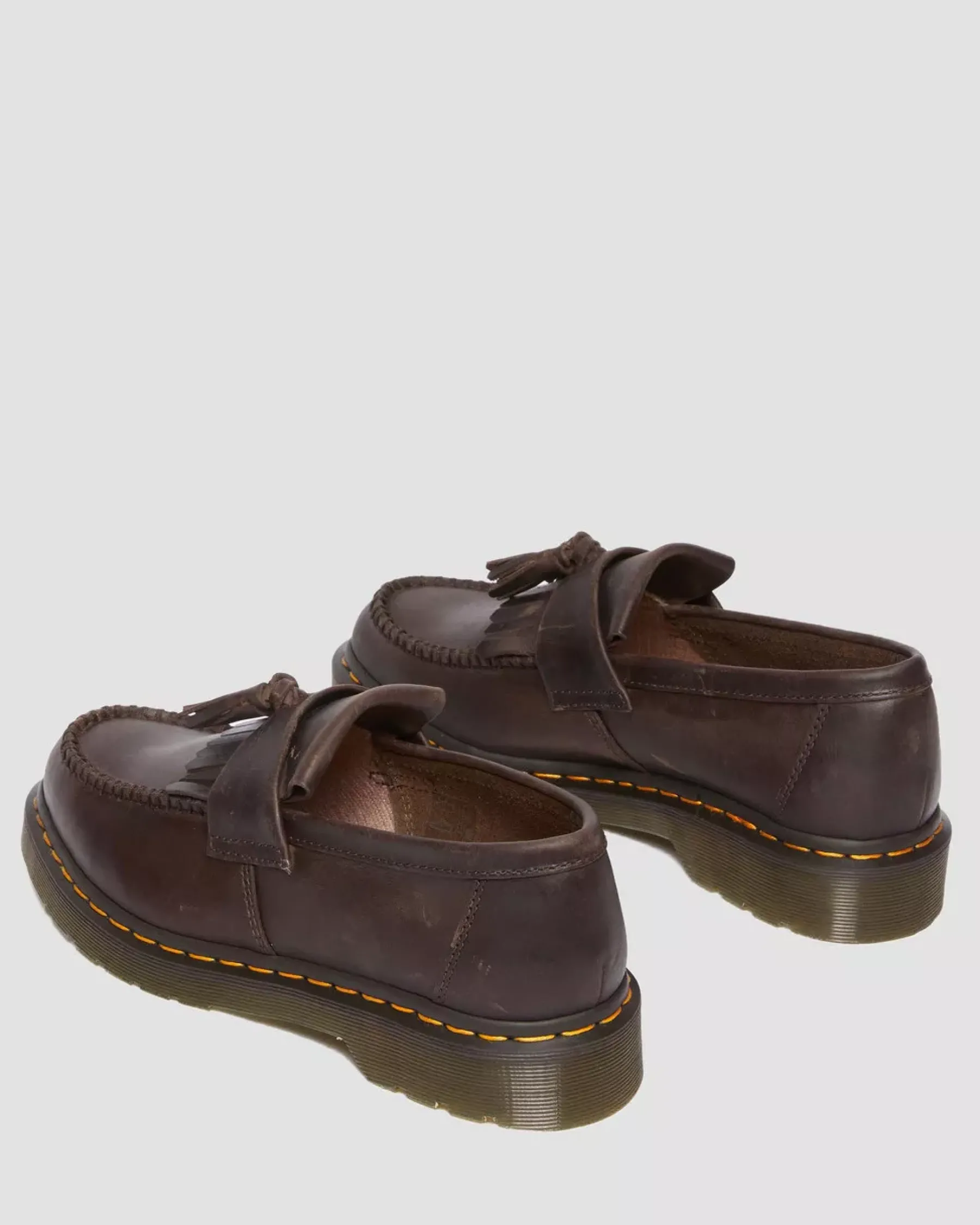 Originals|Shoes>Dr. Martens Adrian Crazy Horse Leather Tassel Loafers Dark Brown — Crazy Horse