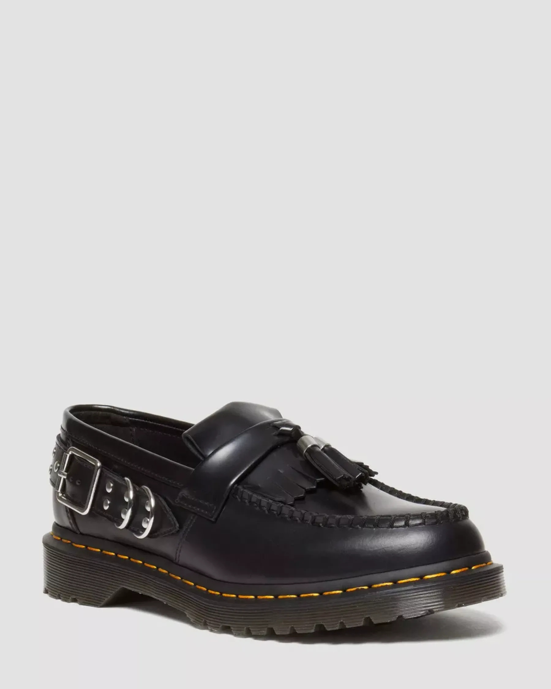 Originals|Shoes>Dr. Martens Adrian Hardware Polished Smooth Tassel Loafers Black — Polished Smooth