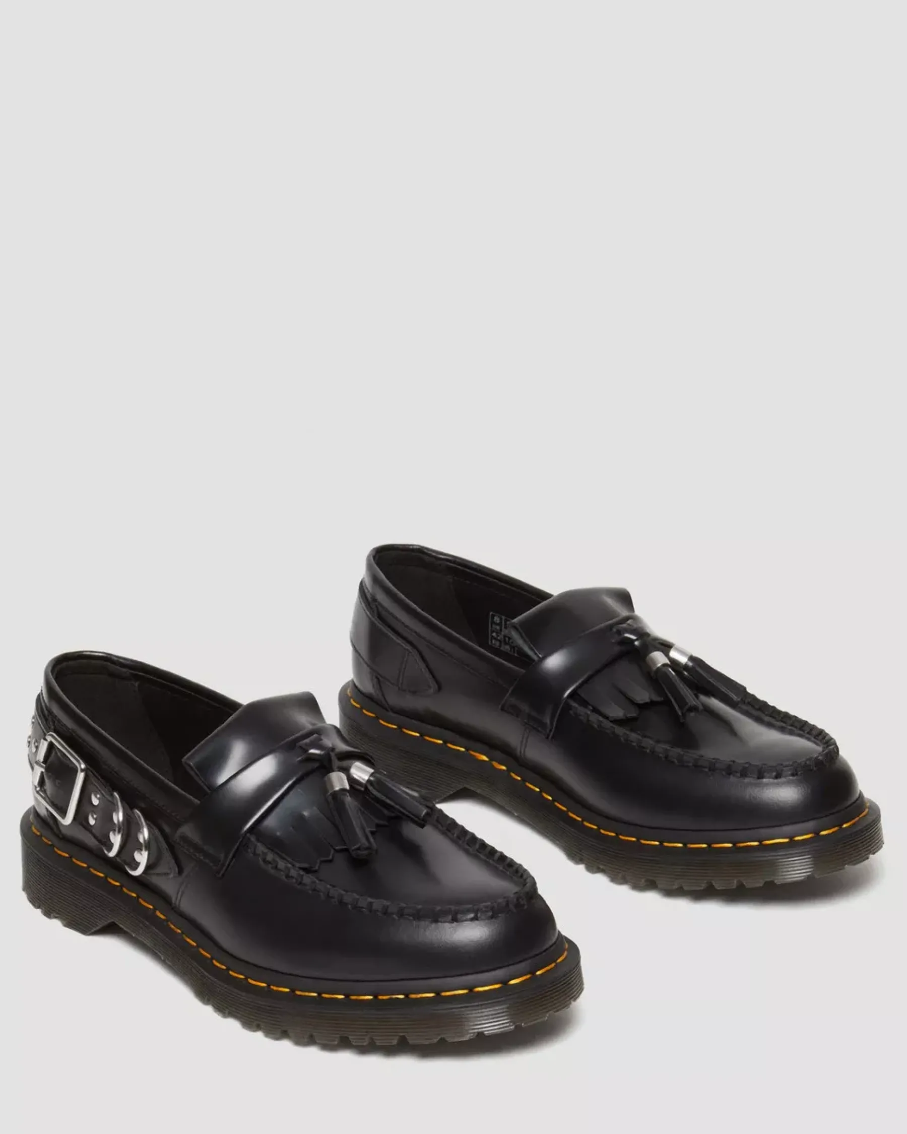 Originals|Shoes>Dr. Martens Adrian Hardware Polished Smooth Tassel Loafers Black — Polished Smooth