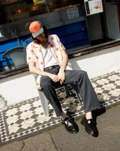 Originals|Shoes>Dr. Martens Adrian T-Bar Leather Mary Jane Shoes Black — Aniline