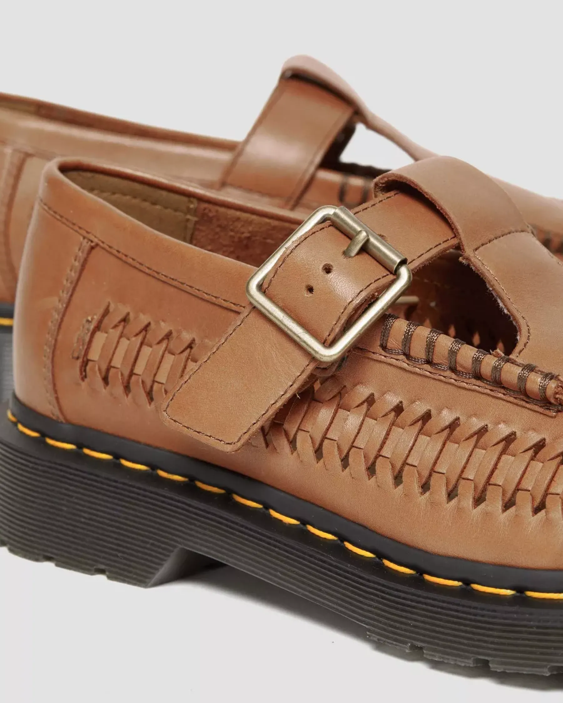 Originals|Shoes>Dr. Martens Adrian T-Bar Leather Mary Jane Shoes British Tan — Aniline