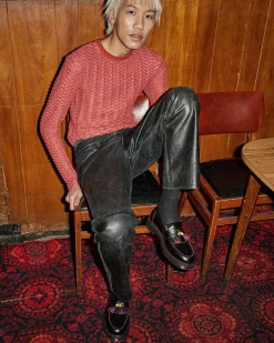 Originals|Shoes>Dr. Martens Adrian Year of the Dragon Hair-On Tassel Loafers Black+Red+Black — Smooth Slice+Hair On