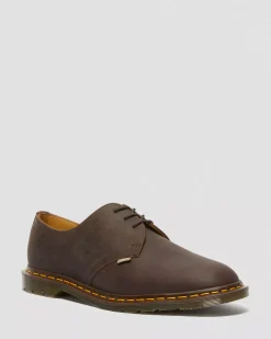 Sale|Oxfords>Dr. Martens Archie II JJJJound Crazy Horse Leather Lace Up Shoes Dark Brown — Crazy Horse