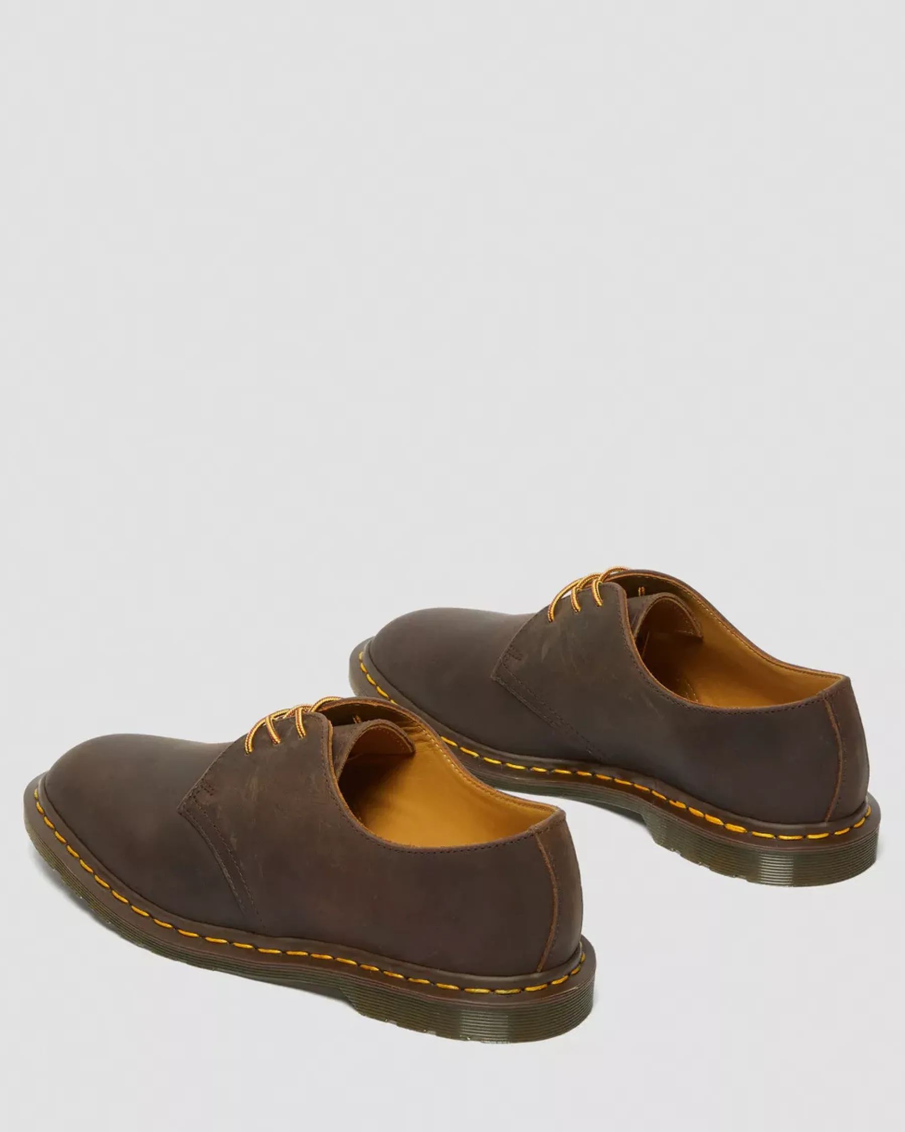 Sale|Oxfords>Dr. Martens Archie II JJJJound Crazy Horse Leather Lace Up Shoes Dark Brown — Crazy Horse