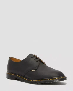 Sale|Oxfords>Dr. Martens Archie II JJJJound Wyoming Leather Lace Up Shoes Black — Wyoming