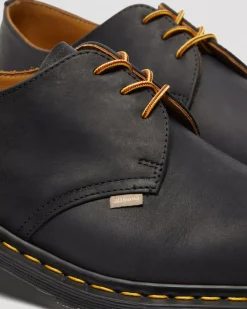 Sale|Oxfords>Dr. Martens Archie II JJJJound Wyoming Leather Lace Up Shoes Black — Wyoming