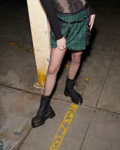 Ankle Boots|Sale>Dr. Martens Audrick 10-Eye Poly & Leather Platform Boots Black — Ajax+Extra Tough 50/50