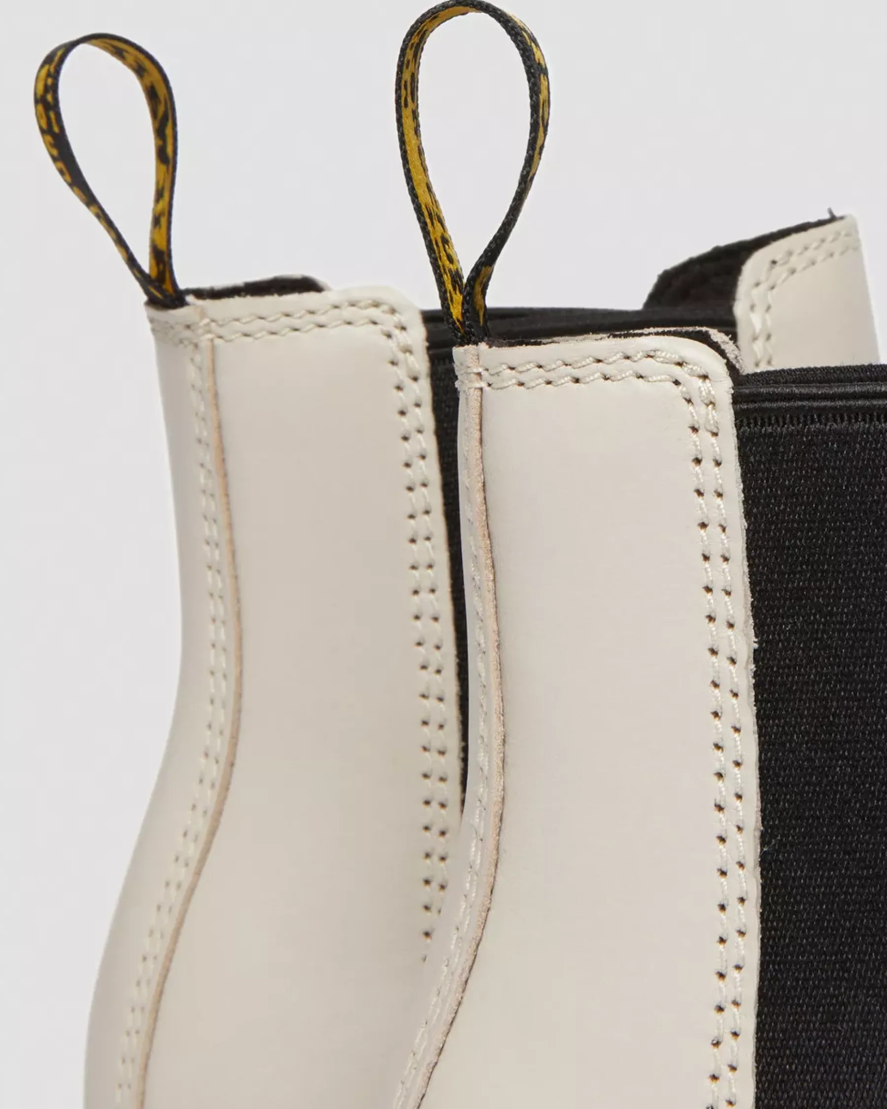 Platform Boots|Chelsea Boots>Dr. Martens Audrick Nappa Leather Platform Chelsea Boots Cobblestone Grey — Nappa Lux