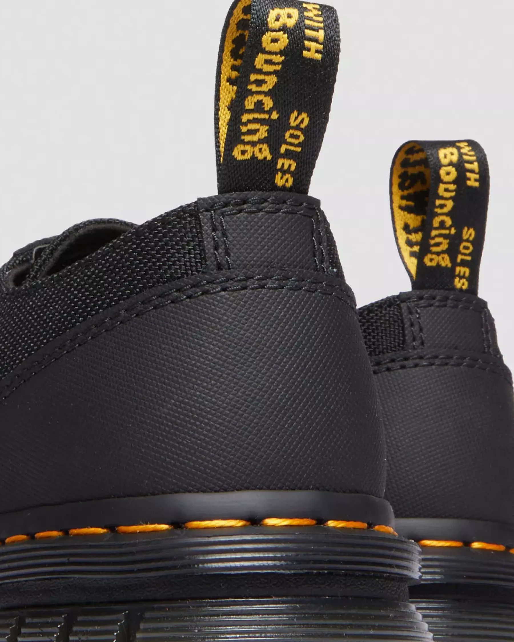 Oxfords|Platforms>Dr. Martens Audrick Poly & Leather Platform Shoes Black — Ajax+Extra Tough 50/50