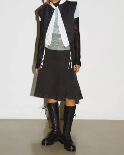 Platform Boots|Platforms>Dr. Martens 1B60 Bex Pisa Leather Knee High Boots Black — Pisa