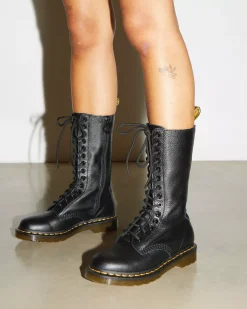 Originals|Boots>Dr. Martens 1B99 Virginia Leather Mid Calf Boots Black — Virginia