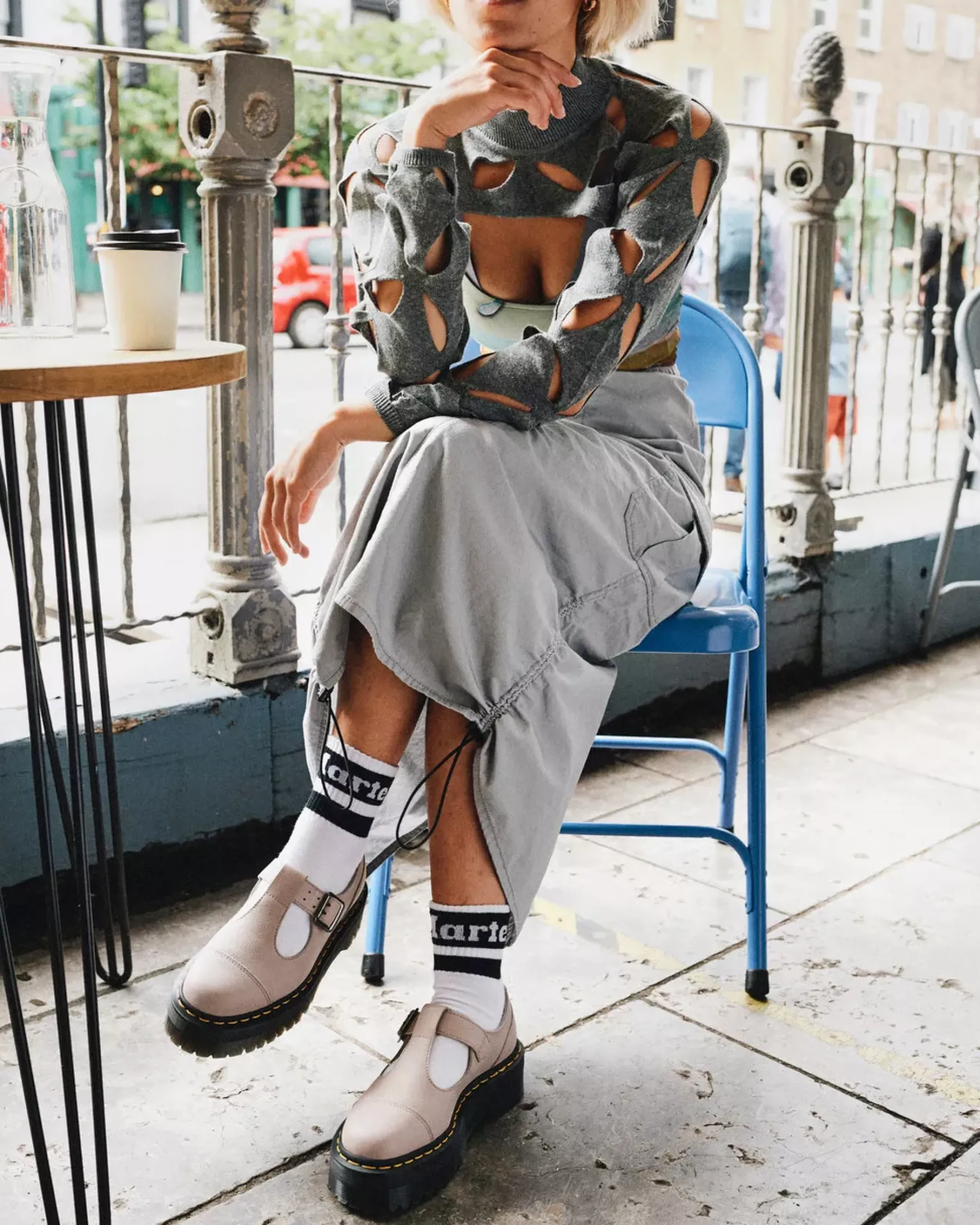 Sale|Platform Shoes>Dr. Martens Bethan Pisa Leather Platform Mary Jane Shoes VINTAGE TAUPE — Pisa