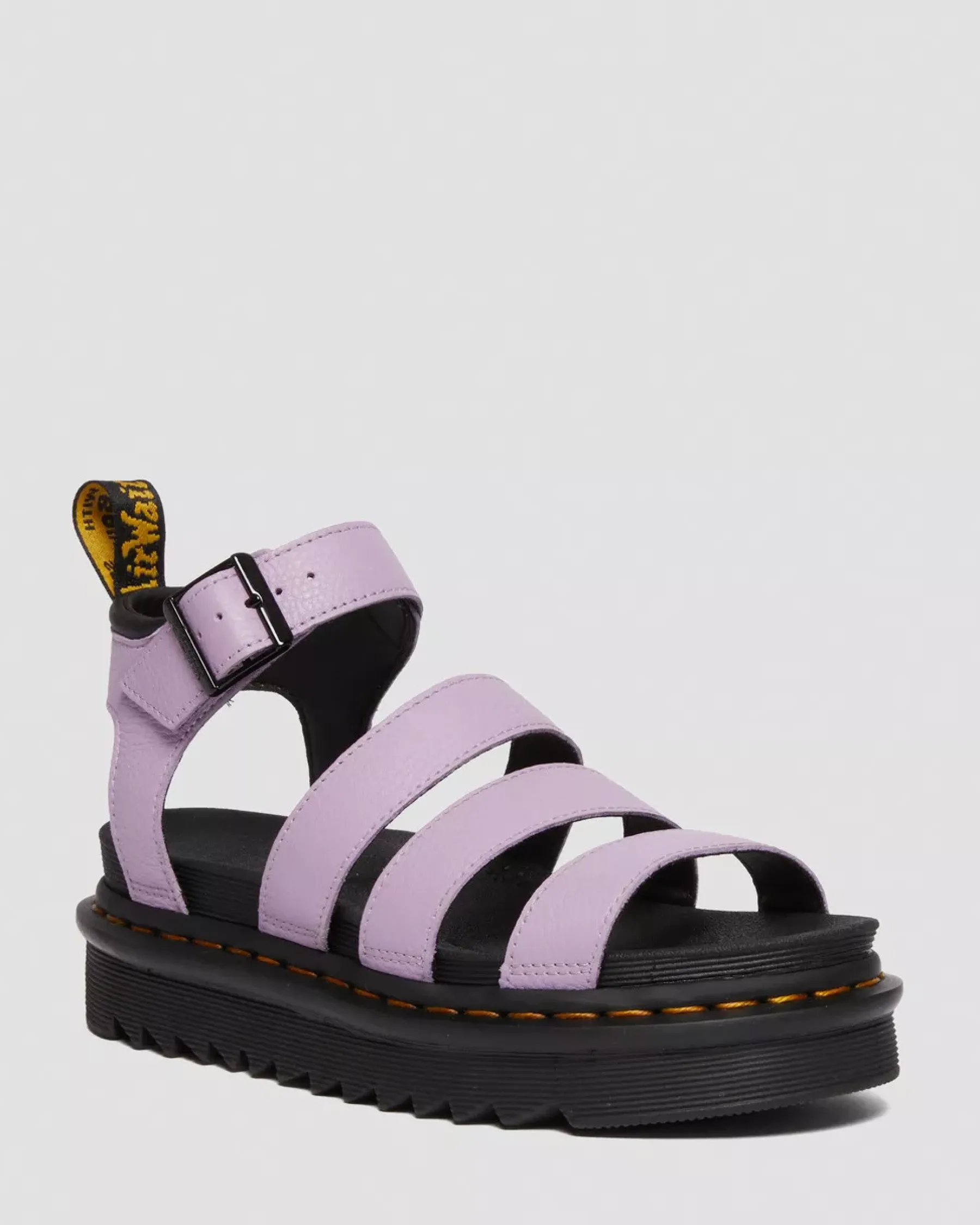 Sale|Platform Sandals>Dr. Martens Blaire Women's Pisa Leather Strap Sandals Lilac — Pisa