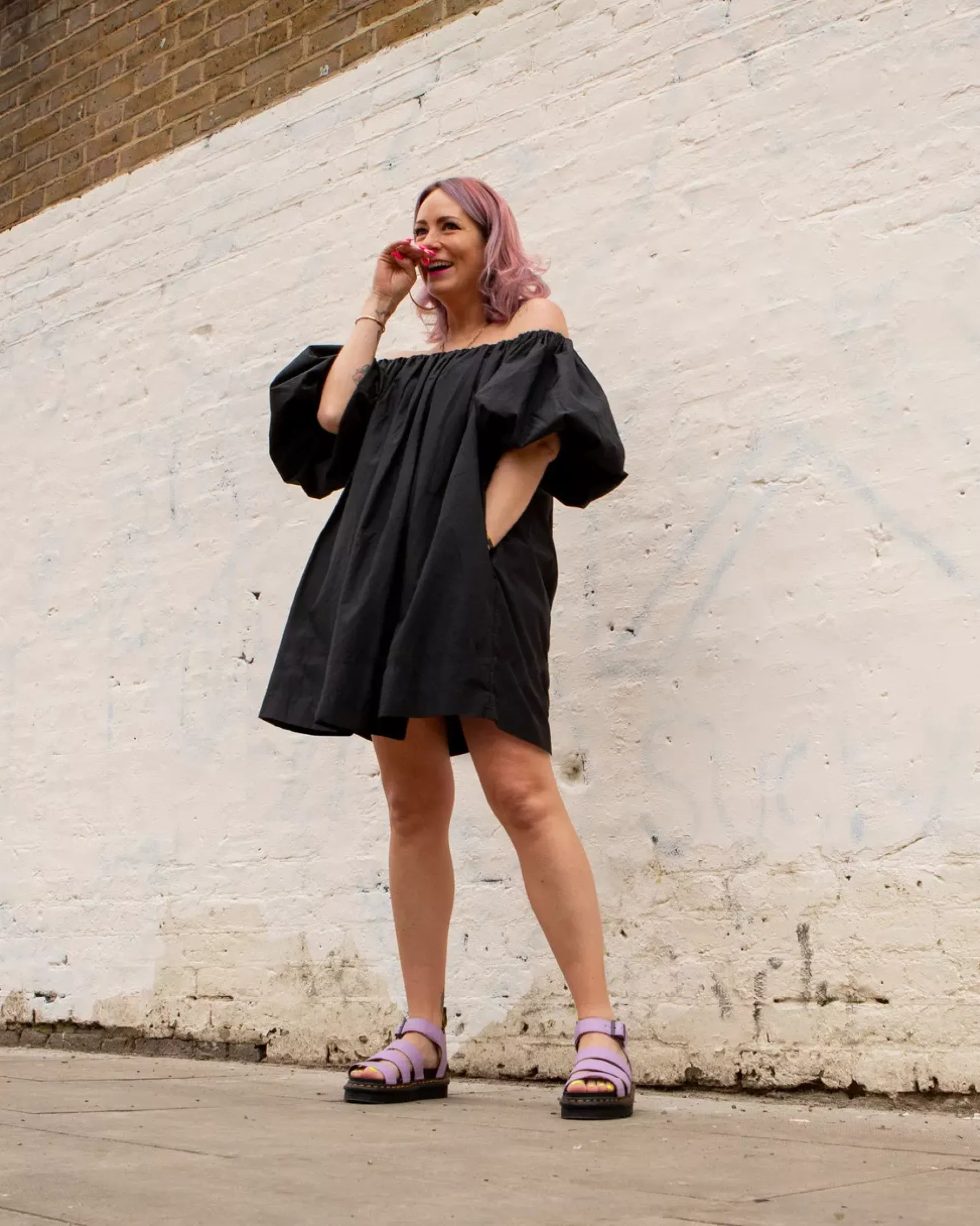 Sale|Platform Sandals>Dr. Martens Blaire Women's Pisa Leather Strap Sandals Lilac — Pisa