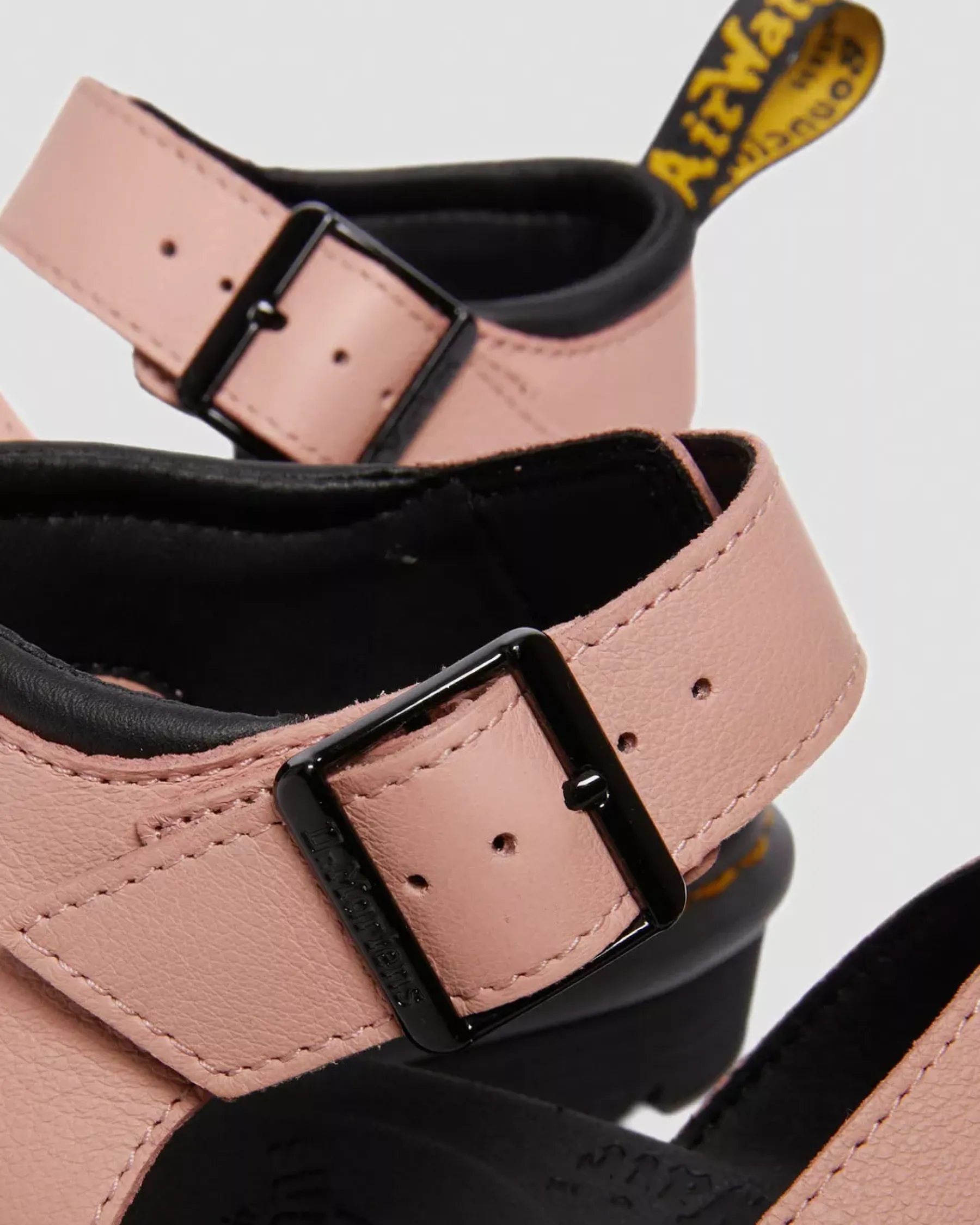 Sale|Platform Sandals>Dr. Martens Blaire Women's Pisa Leather Strap Sandals Peach Beige — Pisa