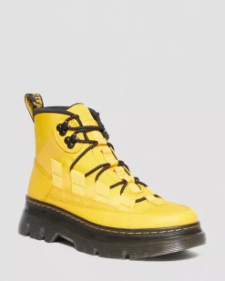 Sale|Casual Boots>Dr. Martens Boury Nylon & Leather Casual Boots Yellow — Cyclone Nylon+Lapstone