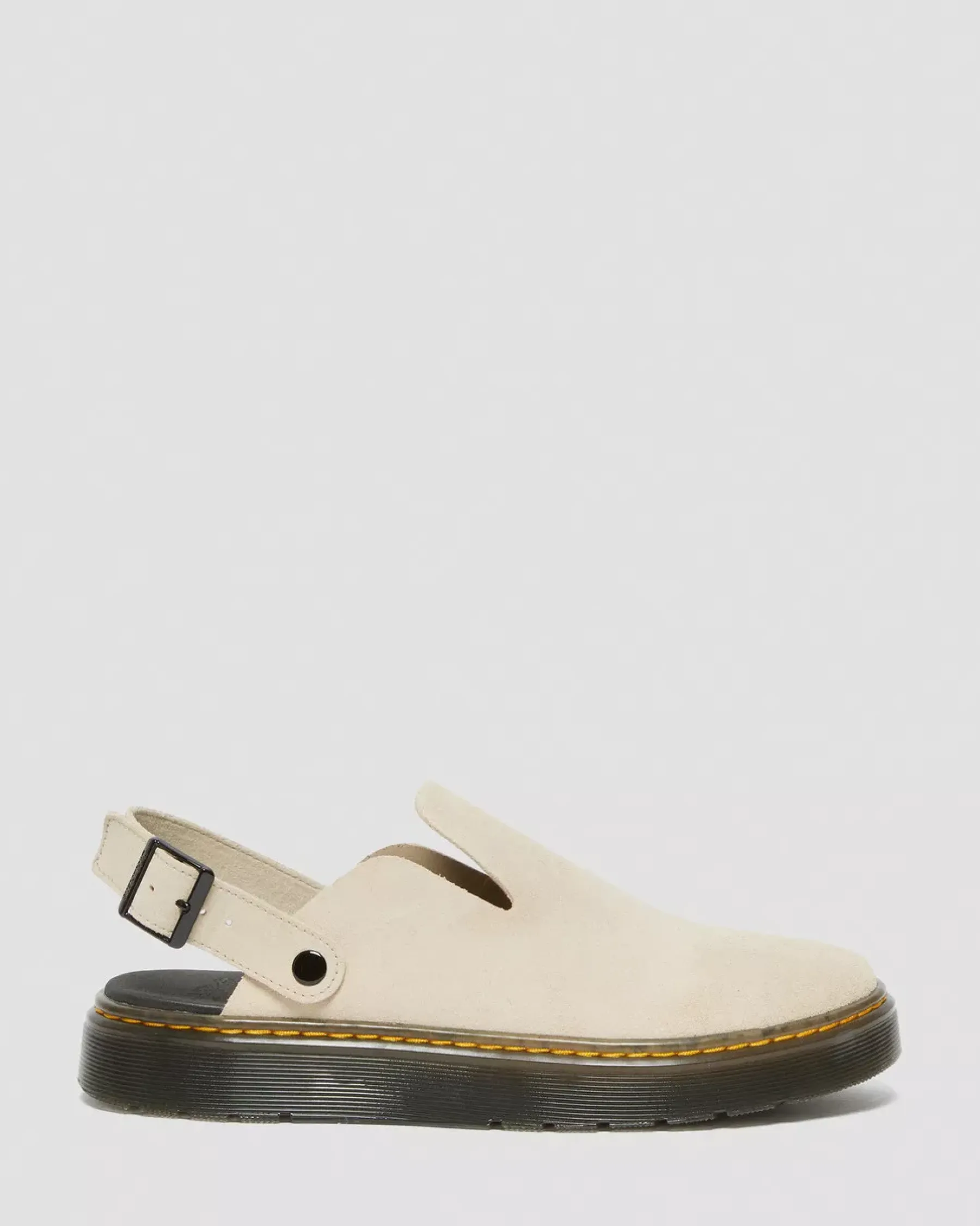 Bestsellers|Mules & Slides>Dr. Martens Carlson Suede Casual Slingback Mules Sand — E.H.Suede