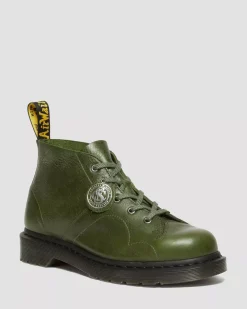 Originals|Ankle Boots>Dr. Martens Church Buckingham Leather Monkey Boots Seaweed — Buckingham