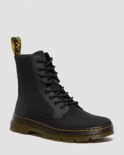 Casual Boots|Ankle Boots>Dr. Martens Combs Poly Casual Boots Black — Extra Tough Poly+Rubbery