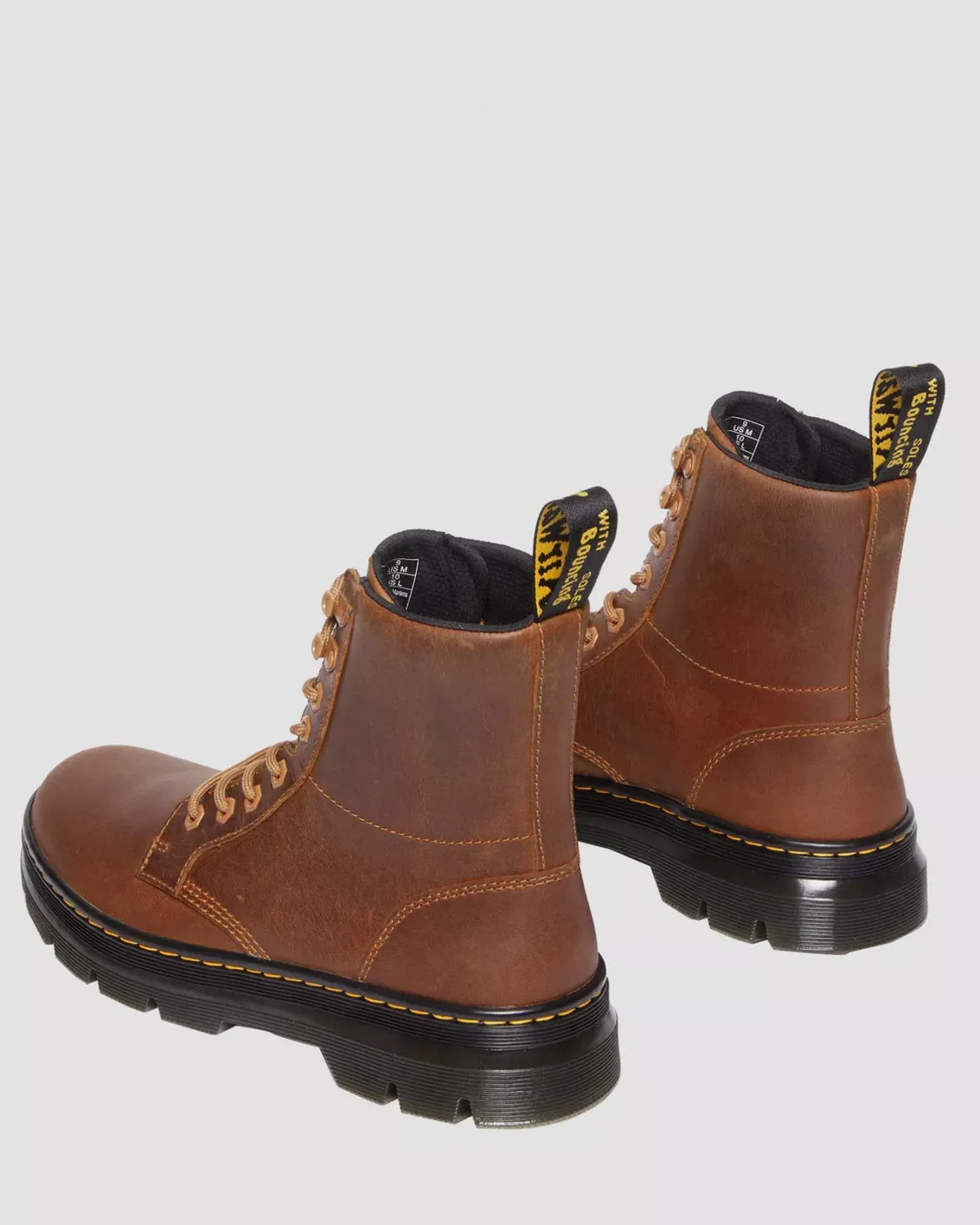 Sale|Casual Boots>Dr. Martens Combs Pull Up Leather Casual Boots WARM TAN — Archive Pull Up