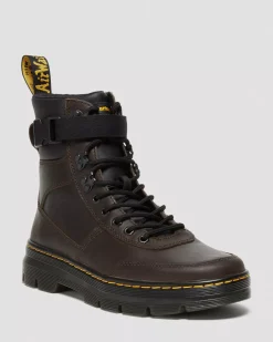 Sale|Casual Boots>Dr. Martens Combs Tech Crazy Horse Leather Casual Boots Dark Brown — Crazy Horse