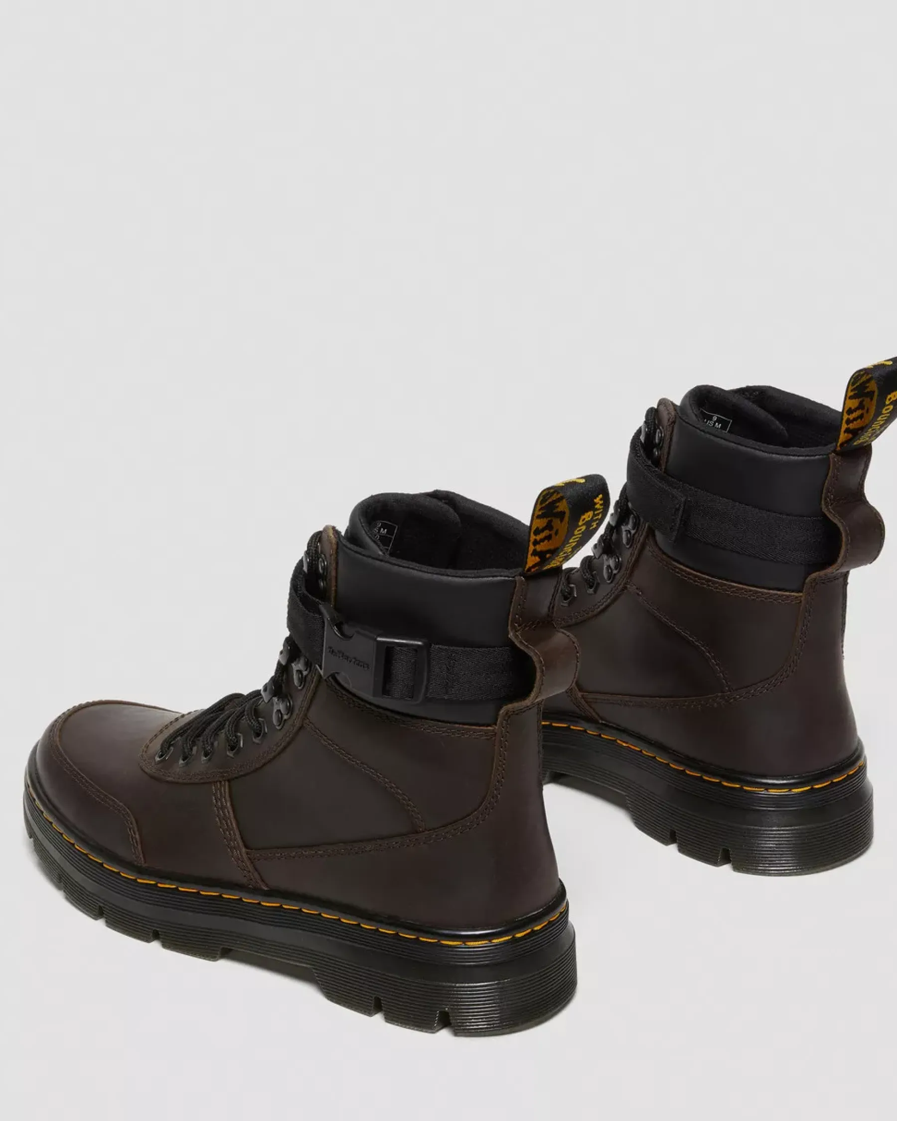 Sale|Casual Boots>Dr. Martens Combs Tech Crazy Horse Leather Casual Boots Dark Brown — Crazy Horse