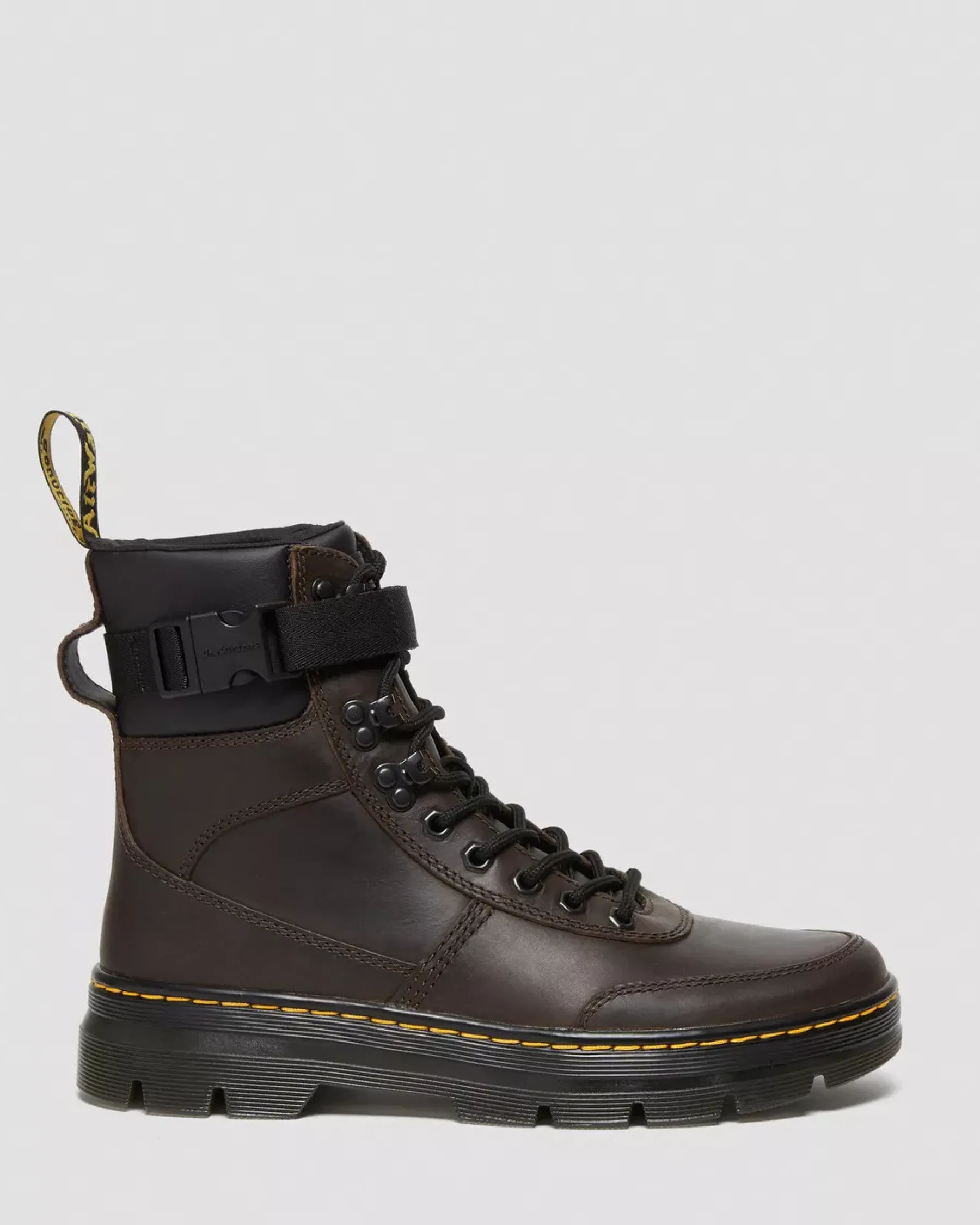 Sale|Casual Boots>Dr. Martens Combs Tech Crazy Horse Leather Casual Boots Dark Brown — Crazy Horse