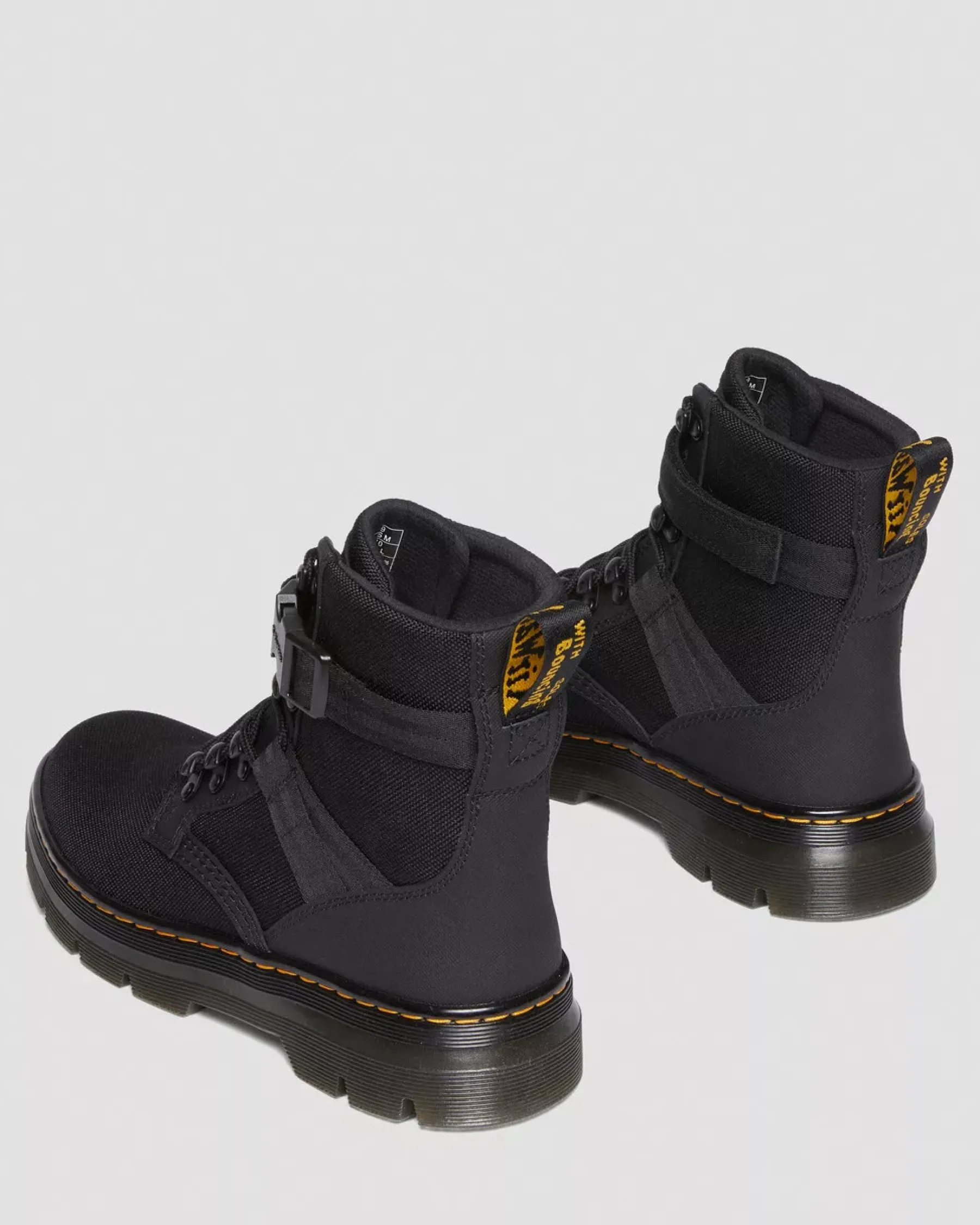 Casual Boots|Ankle Boots>Dr. Martens Combs Tech II Extra Tough Utility Boots Black — Ajax+Extra Tough 50/50