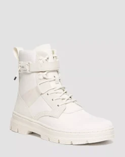 Sale|Sale>Dr. Martens Combs Tech II Poly & Leather Casual Boots OFF WHITE+NATURAL — Extra Tough Nylon