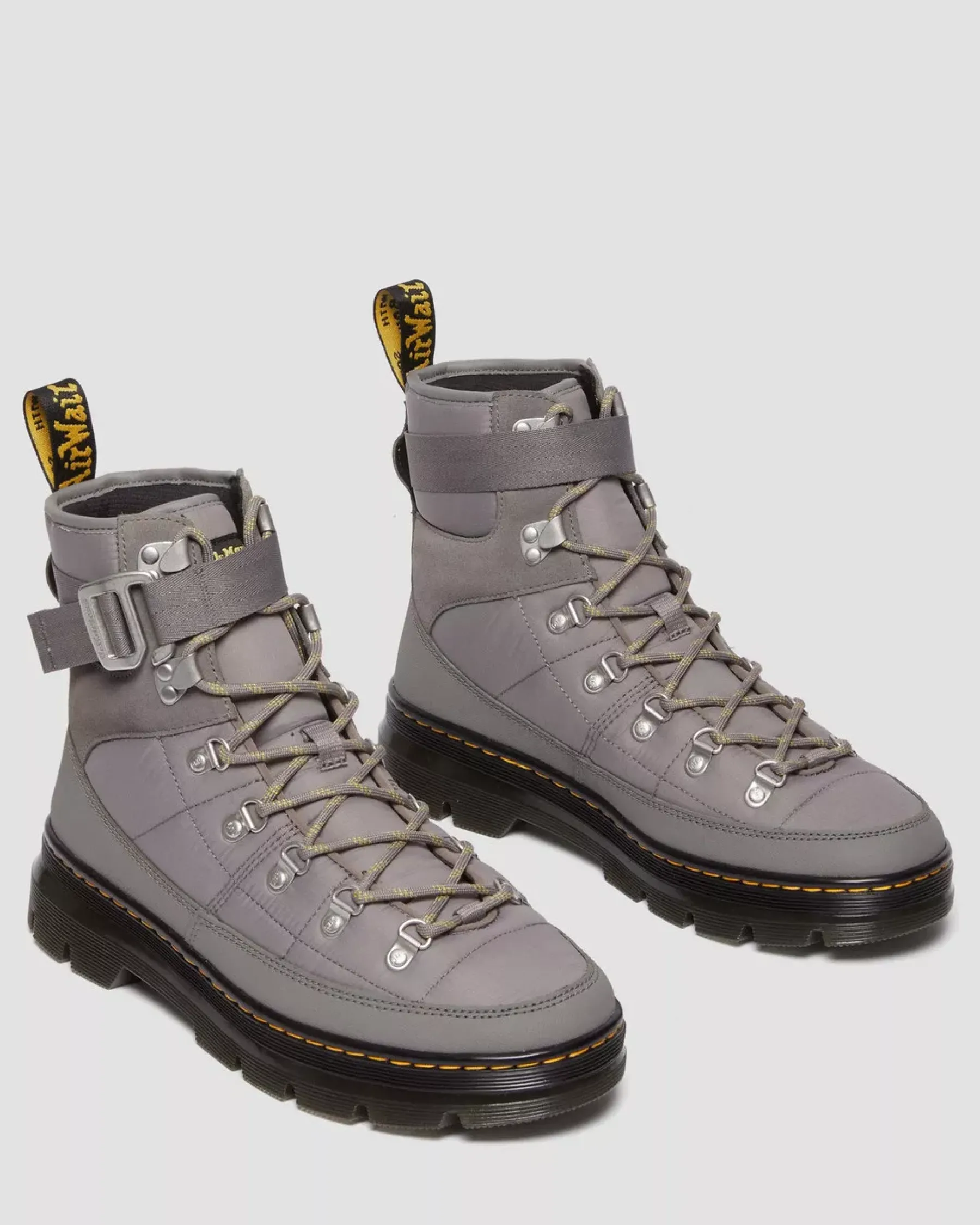 Sale|Casual Boots>Dr. Martens Combs Tech Quilted Casual Boots NICKEL GREY