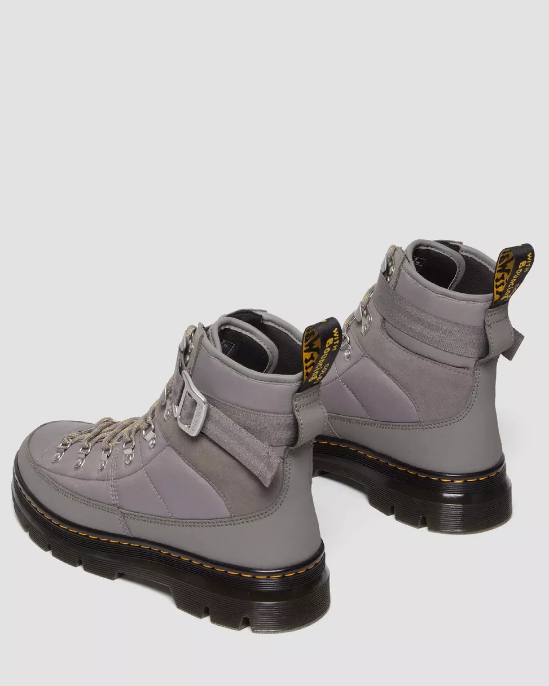 Sale|Casual Boots>Dr. Martens Combs Tech Quilted Casual Boots NICKEL GREY