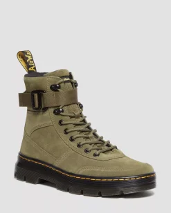 Sale|Casual Boots>Dr. Martens Combs Tech Suede Casual Boots DMS OLIVE — E.H.Suede