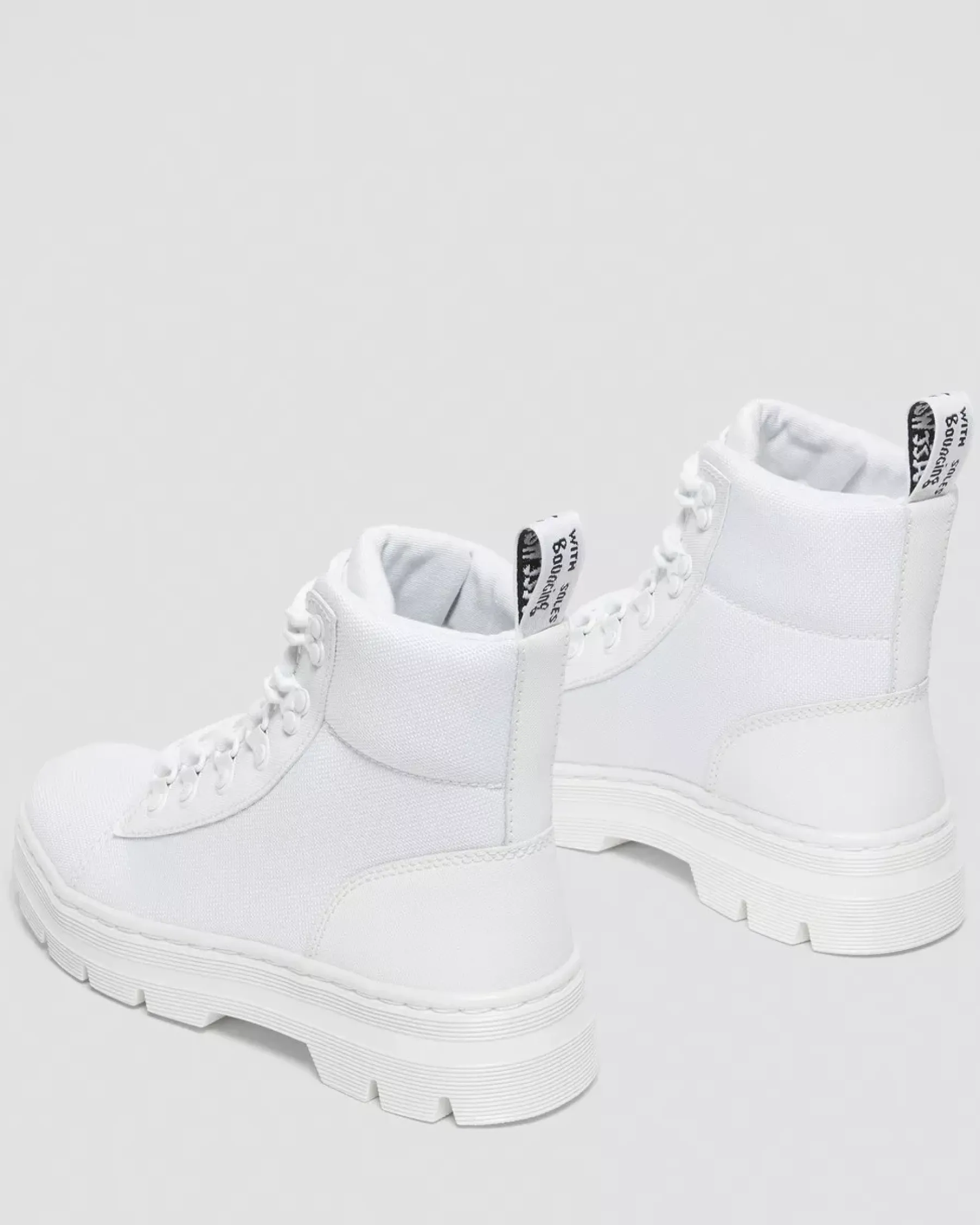 Casual Boots|Ankle Boots>Dr. Martens Combs Women's Poly Casual Boots White — Ajax+Extra Tough Poly