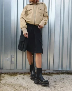 Heeled Boots|Chelsea Boots>Dr. Martens Corran Chelsea Atlas Leather Heeled Boots Black — Atlas