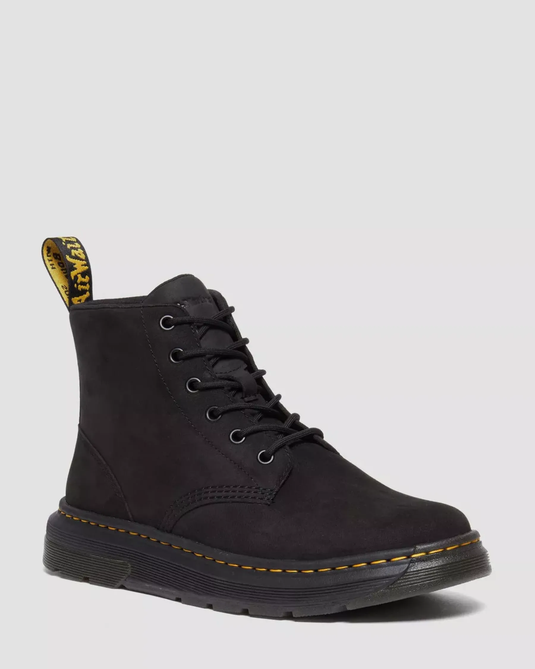 Ankle Boots|Boots>Dr. Martens Crewson Buffbuck Leather Casual Chukka Boots Black — Buffbuck