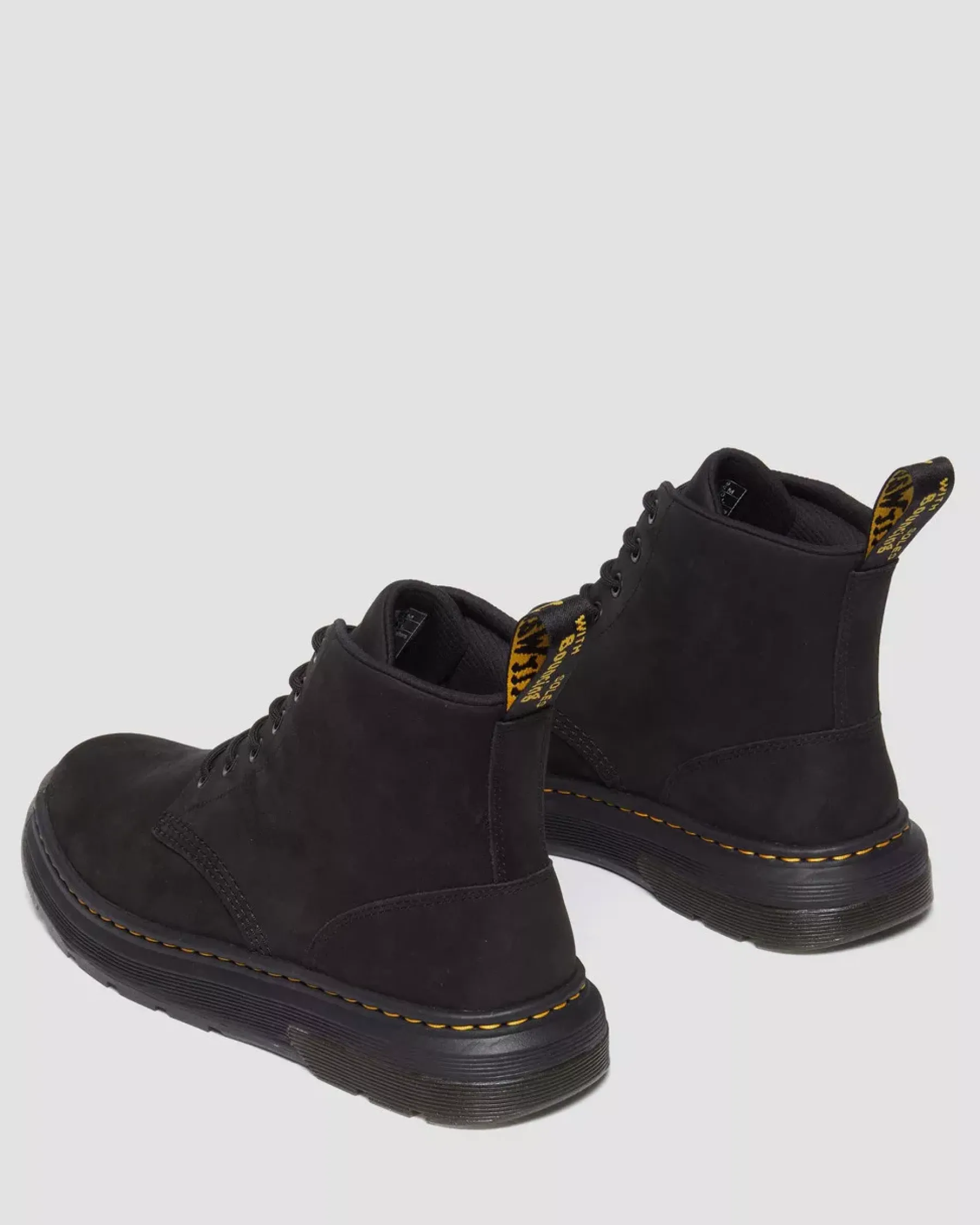 Ankle Boots|Boots>Dr. Martens Crewson Buffbuck Leather Casual Chukka Boots Black — Buffbuck