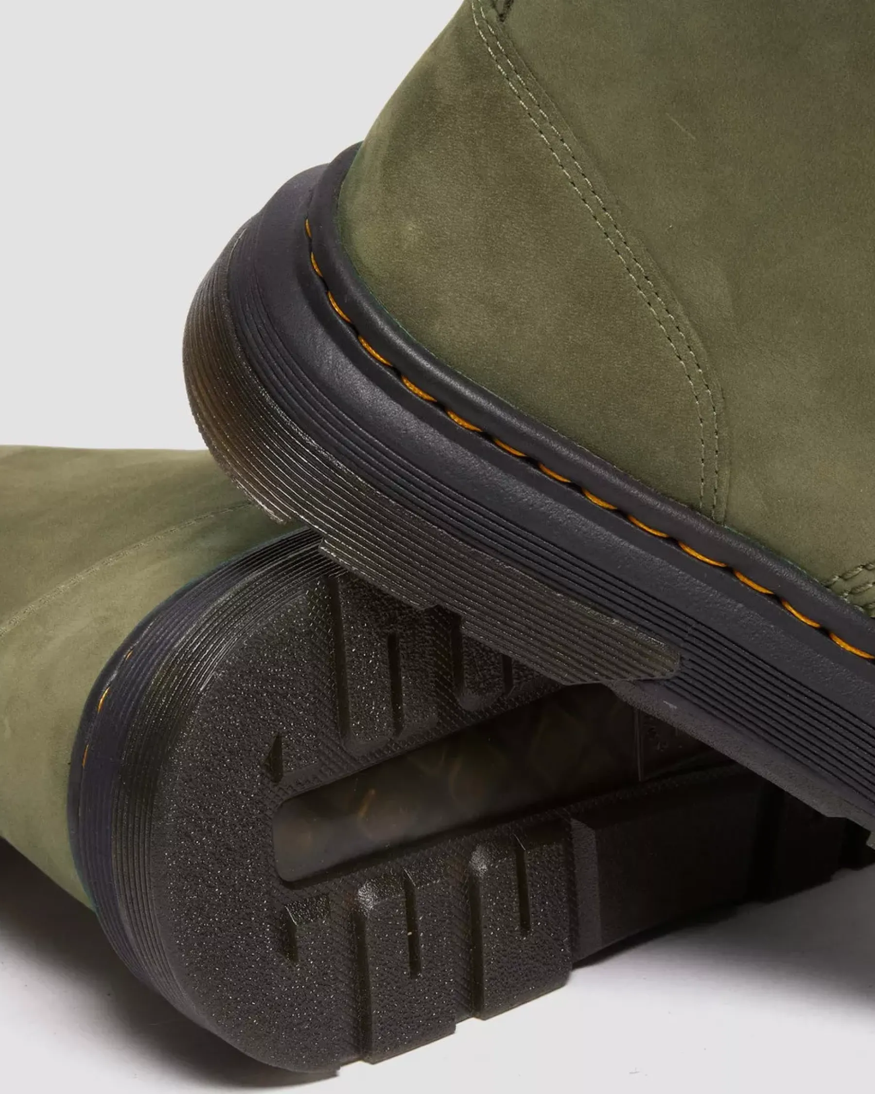 Sale|Casual Boots>Dr. Martens Crewson Nubuck Leather Everyday Boots DMS OLIVE — Buffbuck