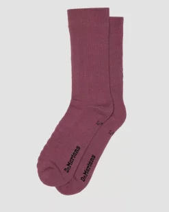 Socks|Accessories>Dr. Martens Double Doc Cotton Blend Socks Muted Purple — Cotton Blend