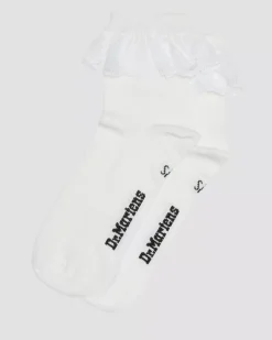 Socks|Accessories>Dr. Martens Frill Organic Cotton Socks White — Organic Cotton Blend