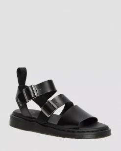 Sandals|Sandals>Dr. Martens Gryphon Brando Leather Gladiator Sandals Black — Brando