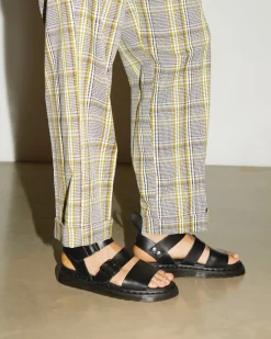 Sandals|Sandals>Dr. Martens Gryphon Brando Leather Gladiator Sandals Black — Brando