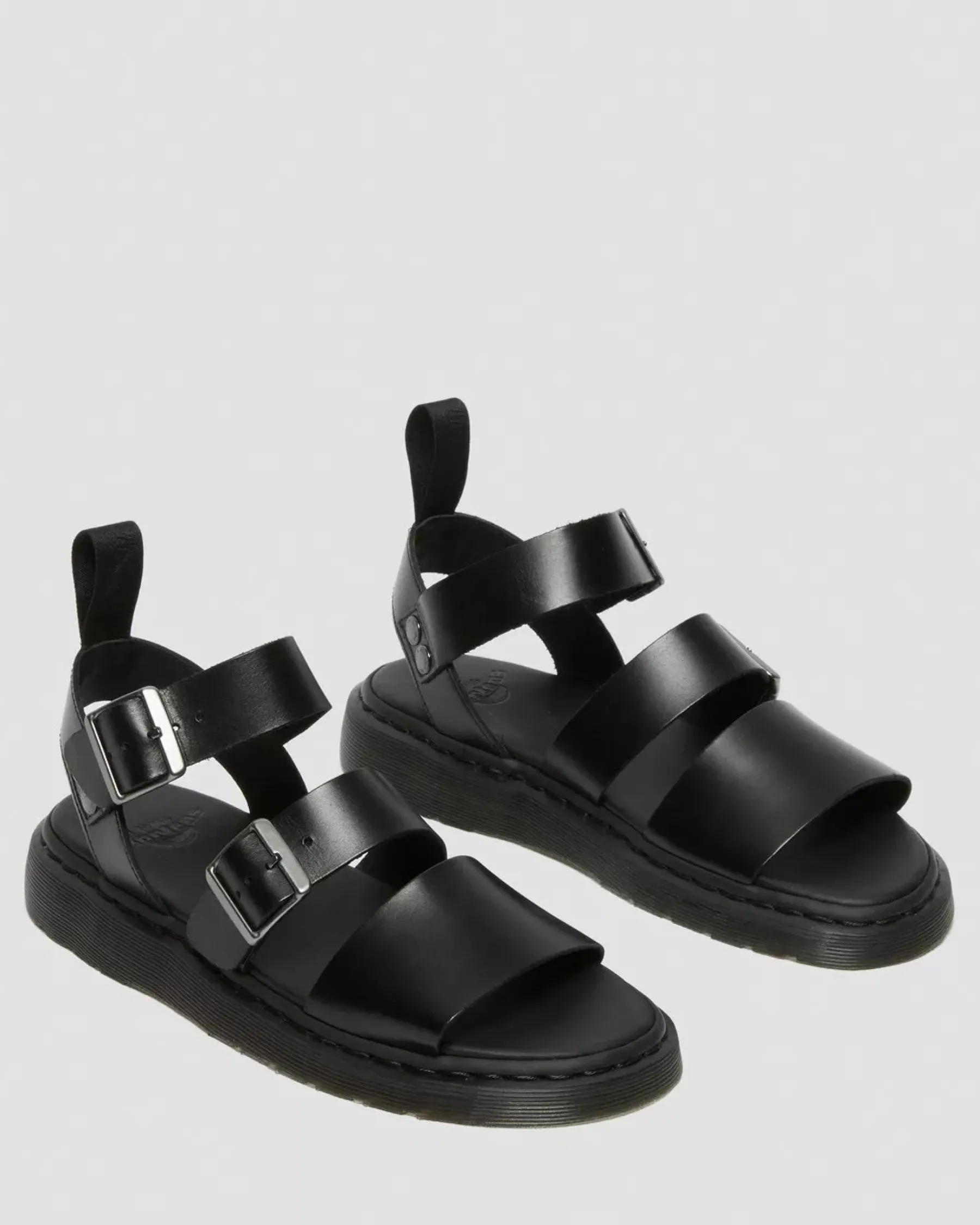 Sandals|Sandals>Dr. Martens Gryphon Brando Leather Gladiator Sandals Black — Brando