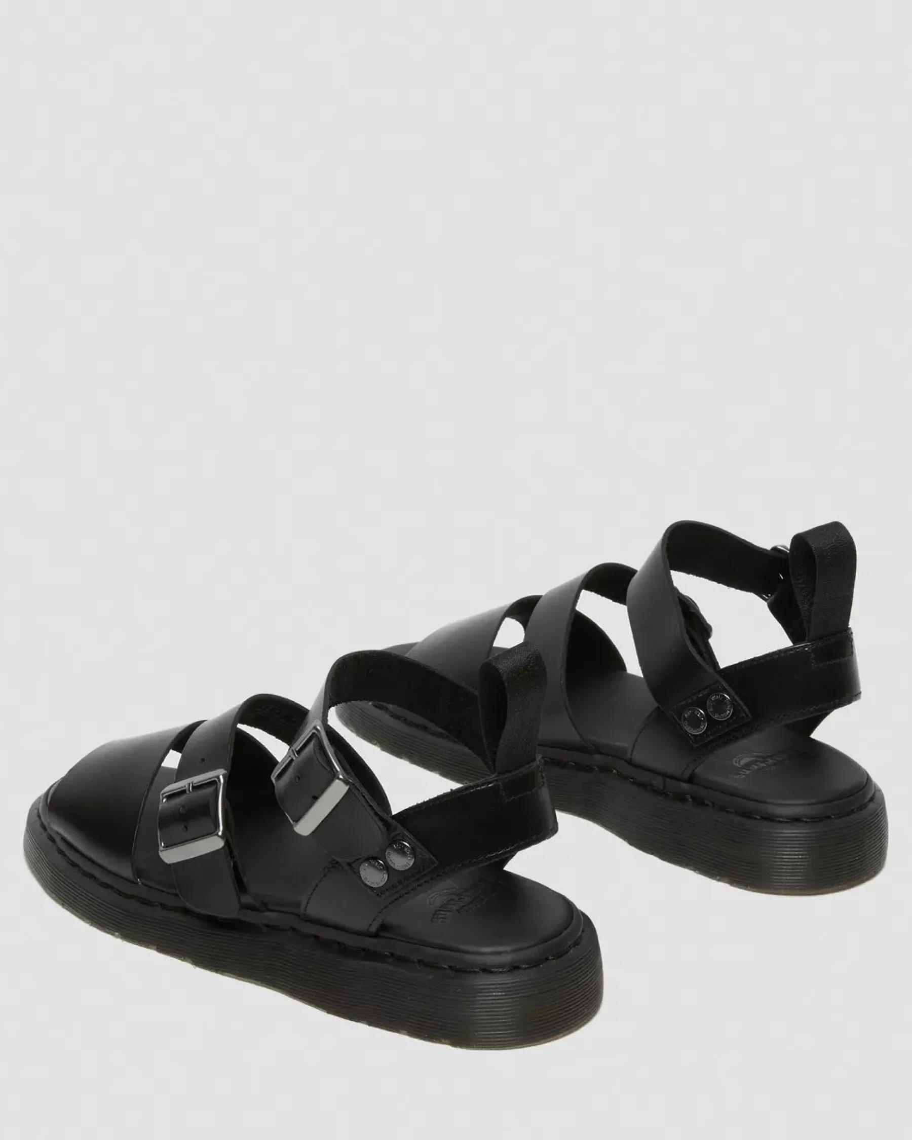 Sandals|Sandals>Dr. Martens Gryphon Brando Leather Gladiator Sandals Black — Brando